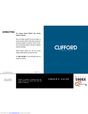 Clifford 5906X Owner's Manual