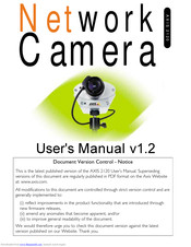 Axis NETWORK CAMERA 2120 User Manual