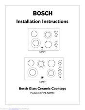 Bosch NEM93 Installation Instructions Manual
