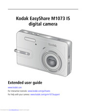 Kodak EasyShare M1073 IS Extended User Manual