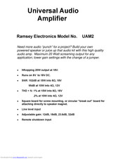 Ramsey Electronics UAM2 Quick Manual