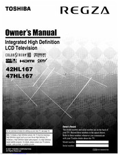 Toshiba Regza 42HL167 Owner's Manual
