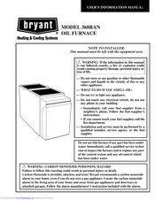 Bryant 368RAN User's Information Manual