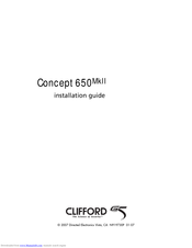 Clifford Concept 650MkII Installation Manual