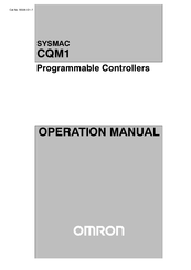 Omron CQM1 Operation Manual