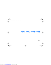 Nokia 7710 - Cell Phone 90 MB User Manual