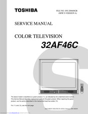 Toshiba 32AF46C Service Manual
