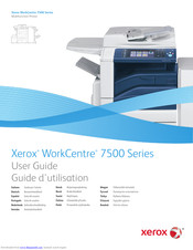 Xerox WorkCentre 7500 Series User Manual