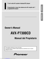 Pioneer AVX-P7300CD Owner's Manual