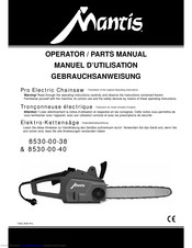 Mantis 8530-00-38 Operator's & Parts Manual