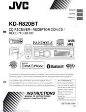 JVC KD-R820BT Instructions Manual