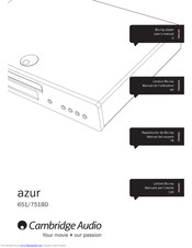 Cambridge Audio azur 75180 User Manual