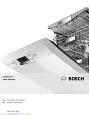 Bosch SHV9PT53UC Operating Instructions Manual
