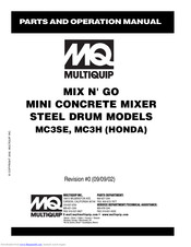 Multiquip Mix-N-Go MC3H Operation Manual