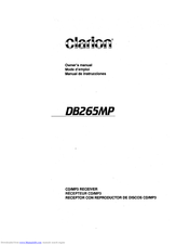 Clarion DB265MP Owner's Manual