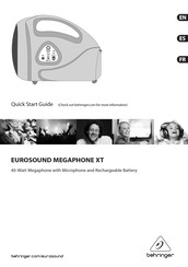 Behringer Eurosound Megaphone XT Quick Start Manual
