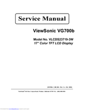 ViewSonic VLCDS23719-3W Service Manual