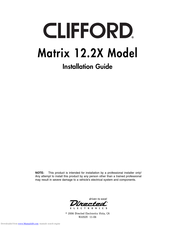Clifford Matrix 12.2X Installation Manual