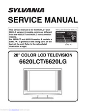 Sylvania 6620LCT A Service Manual