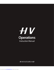 Hasselblad HV Instruction Manual
