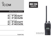 ICOM IC-F3032T Instruction Manual