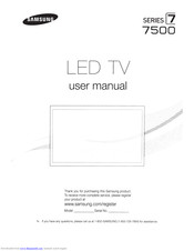 Samsung UN55F7500 User Manual