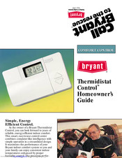 Bryant Thermidistat Control Homeowner's Manual