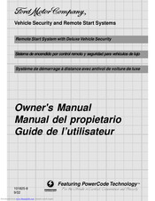 Ford Vehicle Security and Remote Start Systems Owner's Manual