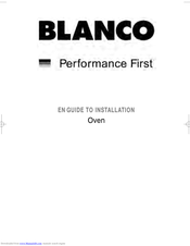 Blanco Oven Installation Manual