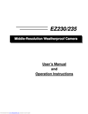EverFocus EZ235 User's Manual And Operation Instructions