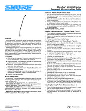 Shure Microflex MX418SE/S User Manual