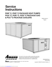 Amana PHB36C02 Service Instructions Manual