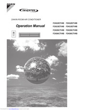 DAIKIN FDXS60C7VMB Operation Manual