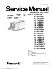 panasonic HC-V100MPC Service Manual