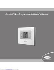 Carrier Comfort Non-Programmable Owner's Manual