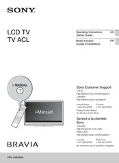 Sony Bravia KDL-65S990A Operating Instructions Manual