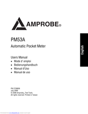 Amprobe PM53A User Manual