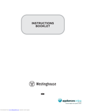 Westinghouse Cooker Instruction Booklet