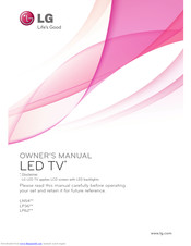 LG 42LP62 Series Owner's Manual