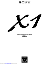 Sony XES-X1 Owner's Manual