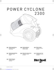 Dirt Devil POWER CYCLONE 2300 Bedienungsanleitung