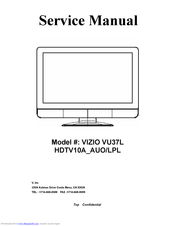 Vizio VU37LHDTV10A_AUO/LPL Service Manual