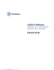Westinghouse EW40T4FW User Manual