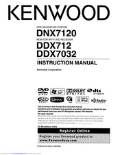 Kenwood ddx712 - DVD Player With LCD monitor Instruction Manual