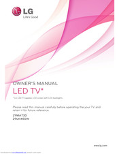 LG 29LN450W Owner's Manual