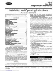 Carrier 33CSSP2-FC Installation And Operating Instructions Manual