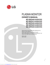 LG MZ-50PZ43R' MZ-50PZ43S Owner's Manual