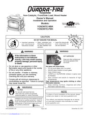 Quadra-Fire YOSEMITE-PMH Owner's Manual