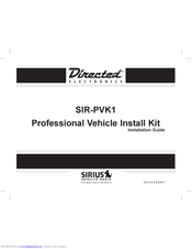 Directed Electronics SIR-PVK1 Installation Manual