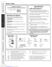 GE SBSD227F Installation Instructions Manual